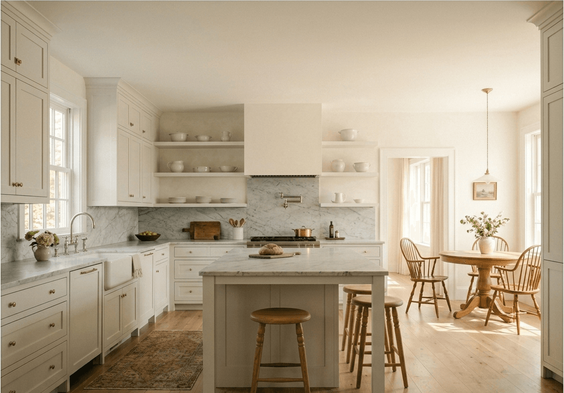 Greenwich Kitchen — Open kitchen + breakfast
